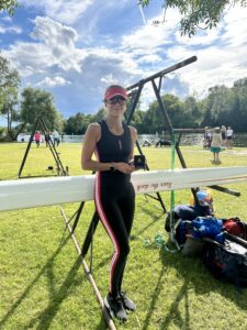 At Henley Master's regatta with my medal and boat